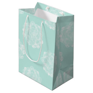 Plant Geluk Pastel Succulent Patroon Medium Cadeauzakje