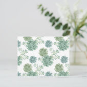 Plant Geluk | Succulent Patroon Briefkaart (Staand voorkant)
