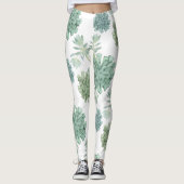 Plant Geluk | Succulent Patroon Leggings (Voorkant)