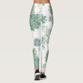 Plant Geluk | Succulent Patroon Leggings (Achterkant)