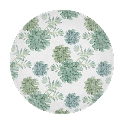 Plant Geluk | Succulent Patroon Snijplank (Voorkant)