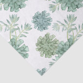 Plant Geluk | Succulent Patroon Tissuepapier (Detail)