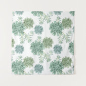 Plant Geluk | Succulent Patroon Wandkleed (Voorkant (horizontaal))