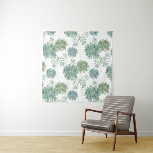 Plant Geluk | Succulent Patroon Wandkleed (In Situ (horizontaal))