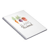 Plant | Gezonde Veggies | Waterverf Notitieboek (Rechterzijde)