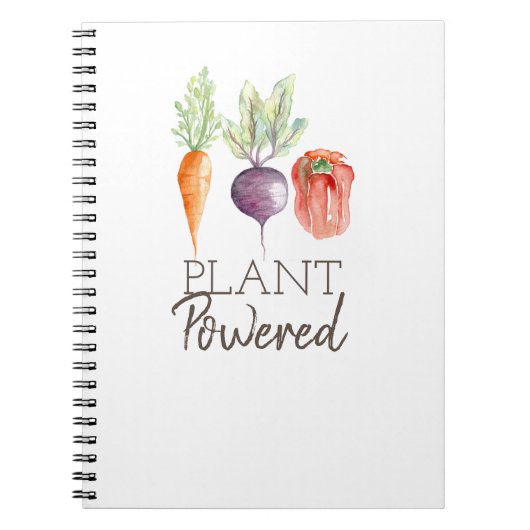 Plant | Gezonde Veggies | Waterverf Notitieboek (Voorkant)
