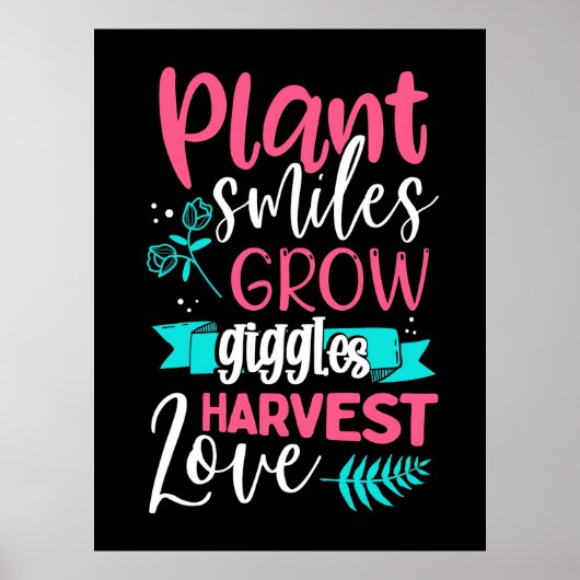 Plant glimlach Groei Giggles Love Poster (Voorkant)