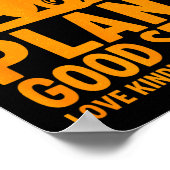 Plant Good Seeds Love Kindness Peace Joy Christian Poster (Hoek)