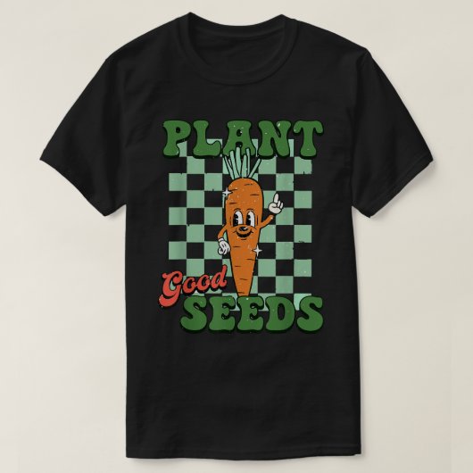 Plant Good Seeds Vegetables World Vegetarian Day G T-shirt (Design voorkant)