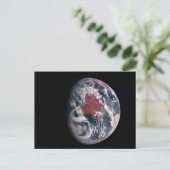 Plant groei op Planet Earth. Briefkaart (Staand voorkant)