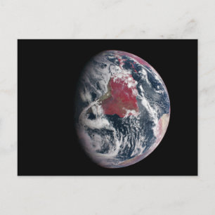 Plant groei op Planet Earth. Briefkaart