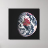 Plant groei op Planet Earth. Canvas Afdruk (Voorkant)