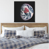 Plant groei op Planet Earth. Canvas Afdruk (Insitu (Slaapkamer))