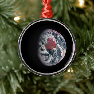 Plant groei op Planet Earth. Metalen Ornament