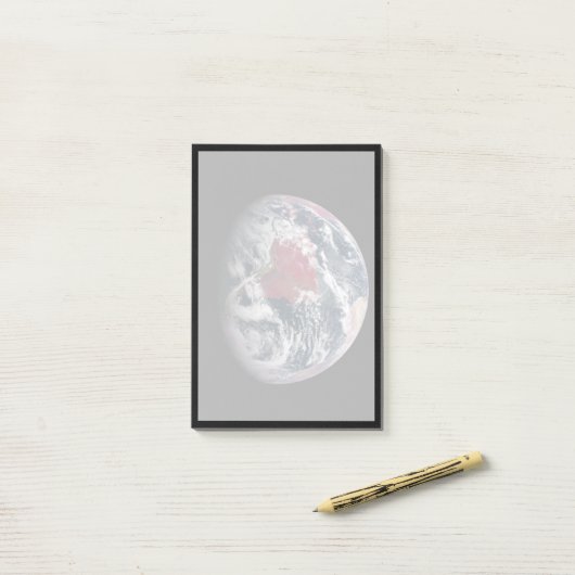 Plant groei op Planet Earth. Post-it® Notes (Op bureau)