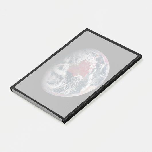 Plant groei op Planet Earth. Post-it® Notes (Schuin)