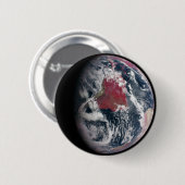 Plant groei op Planet Earth. Ronde Button 5,7 Cm (Voorkant /achterkant)