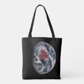 Plant groei op Planet Earth. Tote Bag (Achterkant)