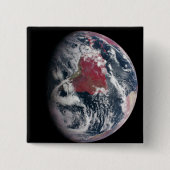 Plant groei op Planet Earth. Vierkante Button 5,1 Cm (Voorkant)