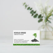 Plant groeit in het vuil visitekaartje (Staand voorkant)