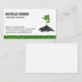 Plant groeit in het vuil visitekaartje (Voorkant / Achterkant)