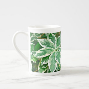 PLANT/GROENE EN WITTE LADEN/ ONTWERP OP LEAV PORSELEIN KOP