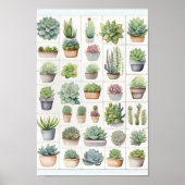 Plant, groenten en sappige illustratie modern poster (Voorkant)