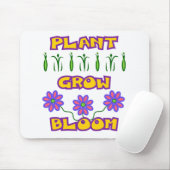 Plant Grow Bloom Quote Pink Flowers Yellow Text Muismat (Met muis)