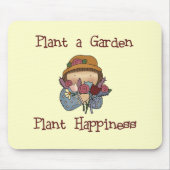Plant Happiness Gardening Tshirts and Gifts Muismat (Voorkant)