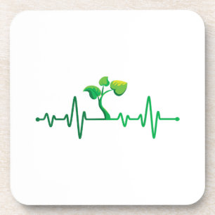 Plant hartslag - Botanist Gardening Plant Bier Onderzetter