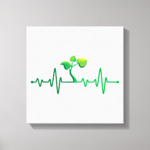 Plant hartslag - Botanist Gardening Plant Canvas Afdruk
