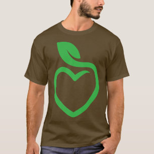 Plant hartslag Funny Vegetarian World Vegan Day G T-shirt
