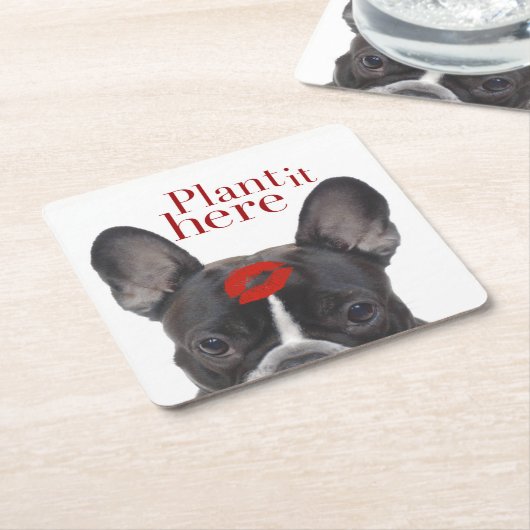 "Plant het hier" papieren onderzetters (Schuin)