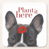 "Plant het hier" papieren onderzetters (Voorkant)