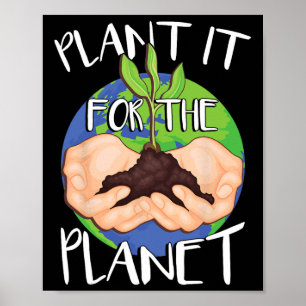 Plant het voor de planeet poster