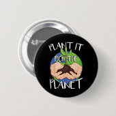 Plant het voor de planeet ronde button 5,7 cm (Voorkant /achterkant)
