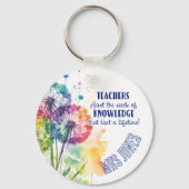Plant het zaad van de kennis Dandelion citaat Sleutelhanger (Voorkant)