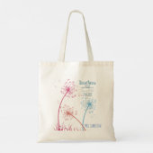 Plant het zaad van de kennis Dandelion citaat Tote Bag (Achterkant)