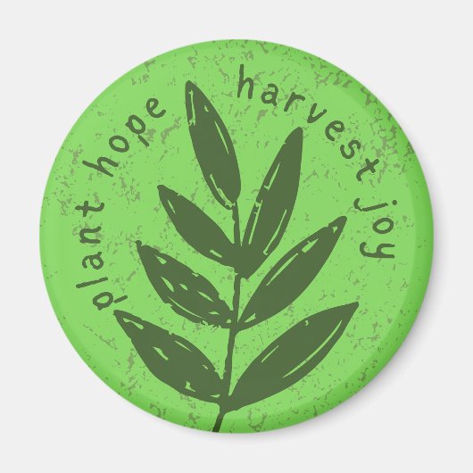 Plant hoop oogst vreugde magneet (Voorkant)