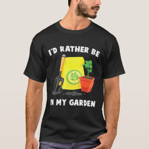 Plant - ID liever in mijn tuin - Tuinman - Flo T-shirt