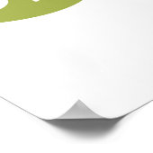 Plant Illustratie Geel Oranje Groen Poster (Hoek)