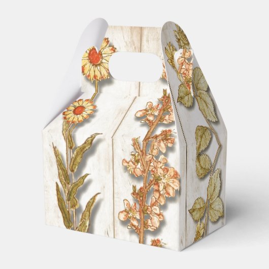 Plant Illustraties Rustic Bedankdoosjes (Achterkant)