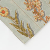  Plant Illustraties Rustic Fleece Deken (Hoek)
