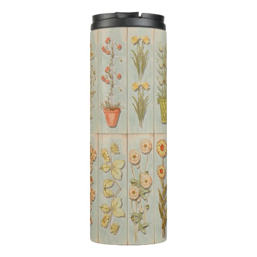  Plant Illustraties Rustic Thermosbeker (Achterkant)