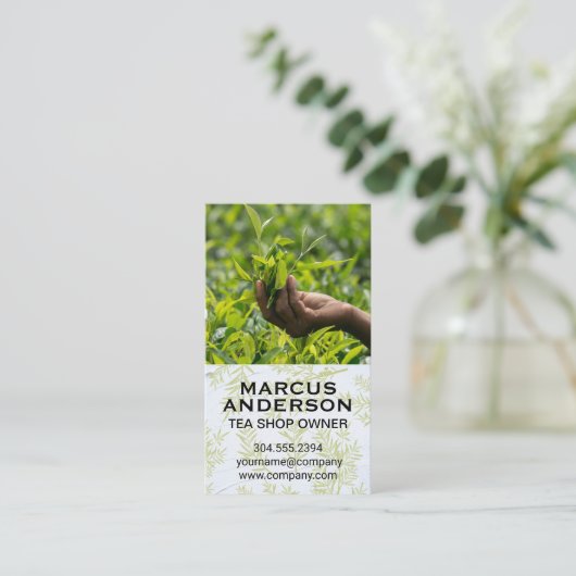 Plant in het veld visitekaartje (Staand voorkant)