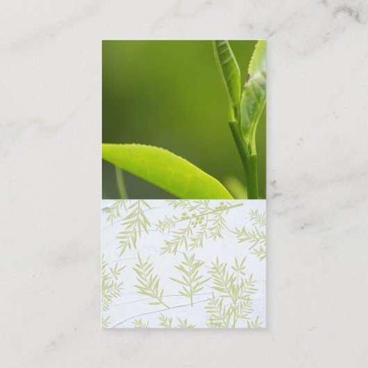 Plant in het veld visitekaartje (Achterkant)