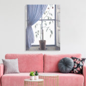 Plant in venster 2003 canvas afdruk (Insitu (Woonkamer))