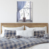 Plant in venster 2003 canvas afdruk (Insitu (Slaapkamer))