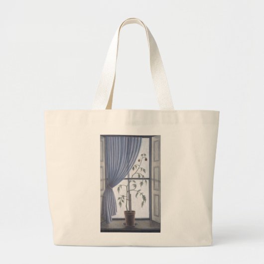 Plant in venster 2003 grote tote bag (Voorkant)