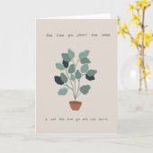 Plant kaart met offerte (Gele Bloem)